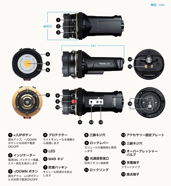 RG-Blue 充電器